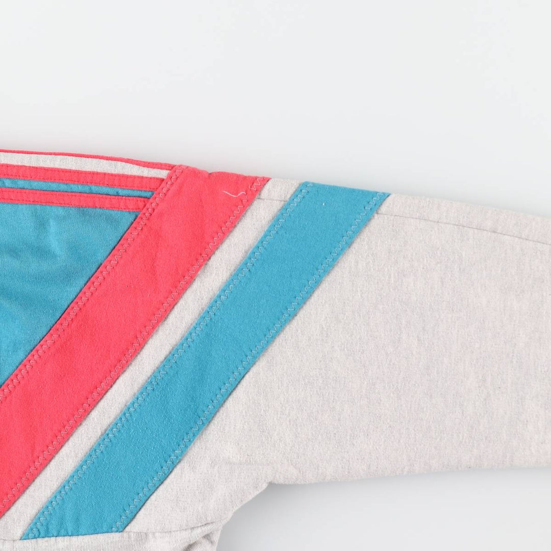 Adidas Trefoil Logo Full-Zip Sweatshirt, Men's Size L (approx.), Vintage polyester Blue type light blue Vintage Second Hand