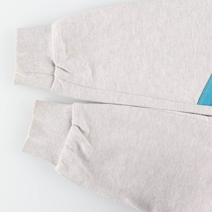 Adidas Trefoil Logo Full-Zip Sweatshirt, Men's Size L (approx.), Vintage polyester Blue type light blue Vintage Second Hand