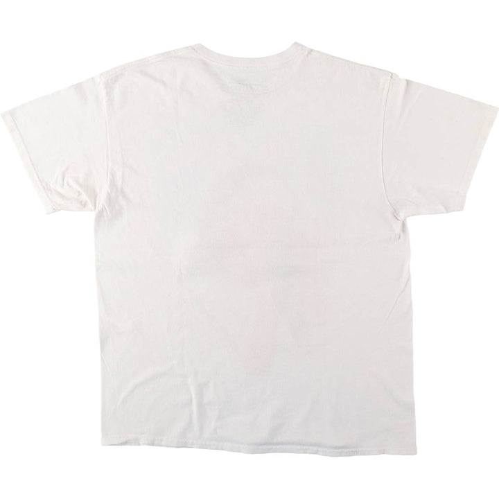 AALIYAH Wrap T-Shirt (Women's Size L) cotton white type Vintage Second Hand