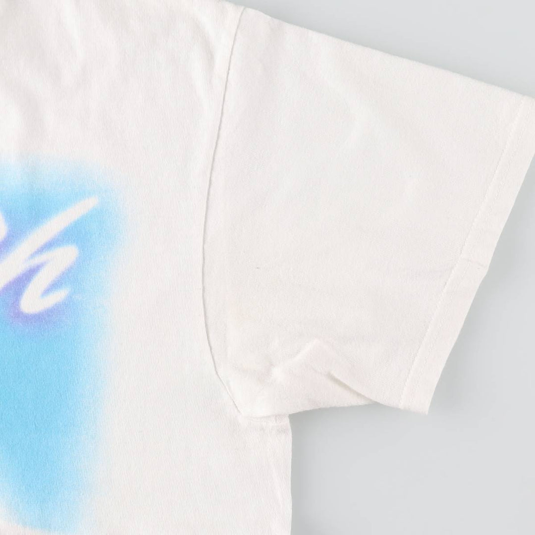AALIYAH Wrap T-Shirt (Women's Size L) cotton white type Vintage Second Hand