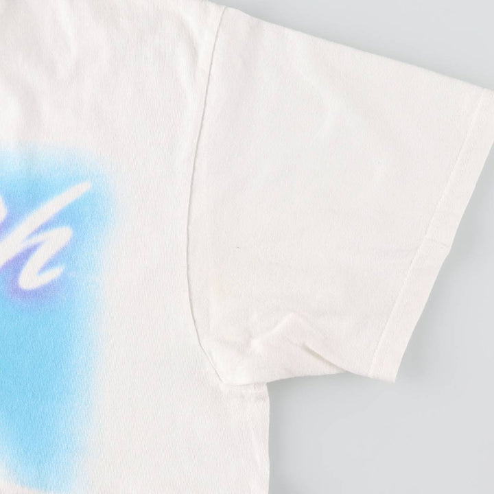 AALIYAH Wrap T-Shirt (Women's Size L) cotton white type Vintage Second Hand
