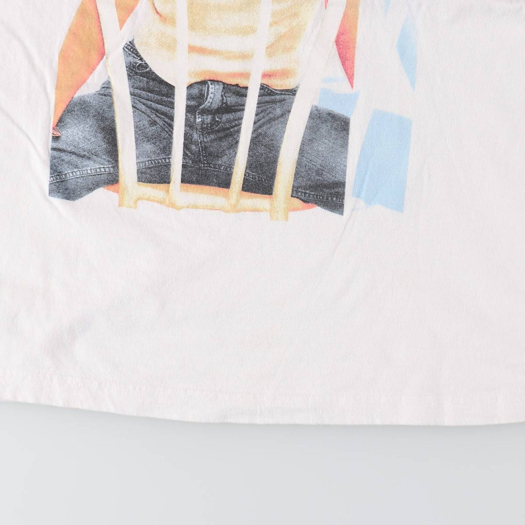Britney Spears band t-shirt, women's size M. cotton white type Vintage Second Hand