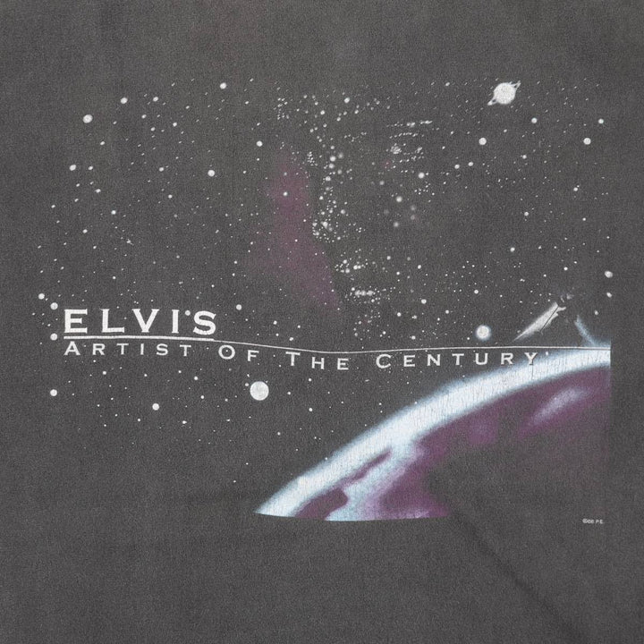 ELVIS PRESLEY Elvis Presley Band T-shirt Band T Men's XL equivalent cotton Charcoal Vintage Second Hand