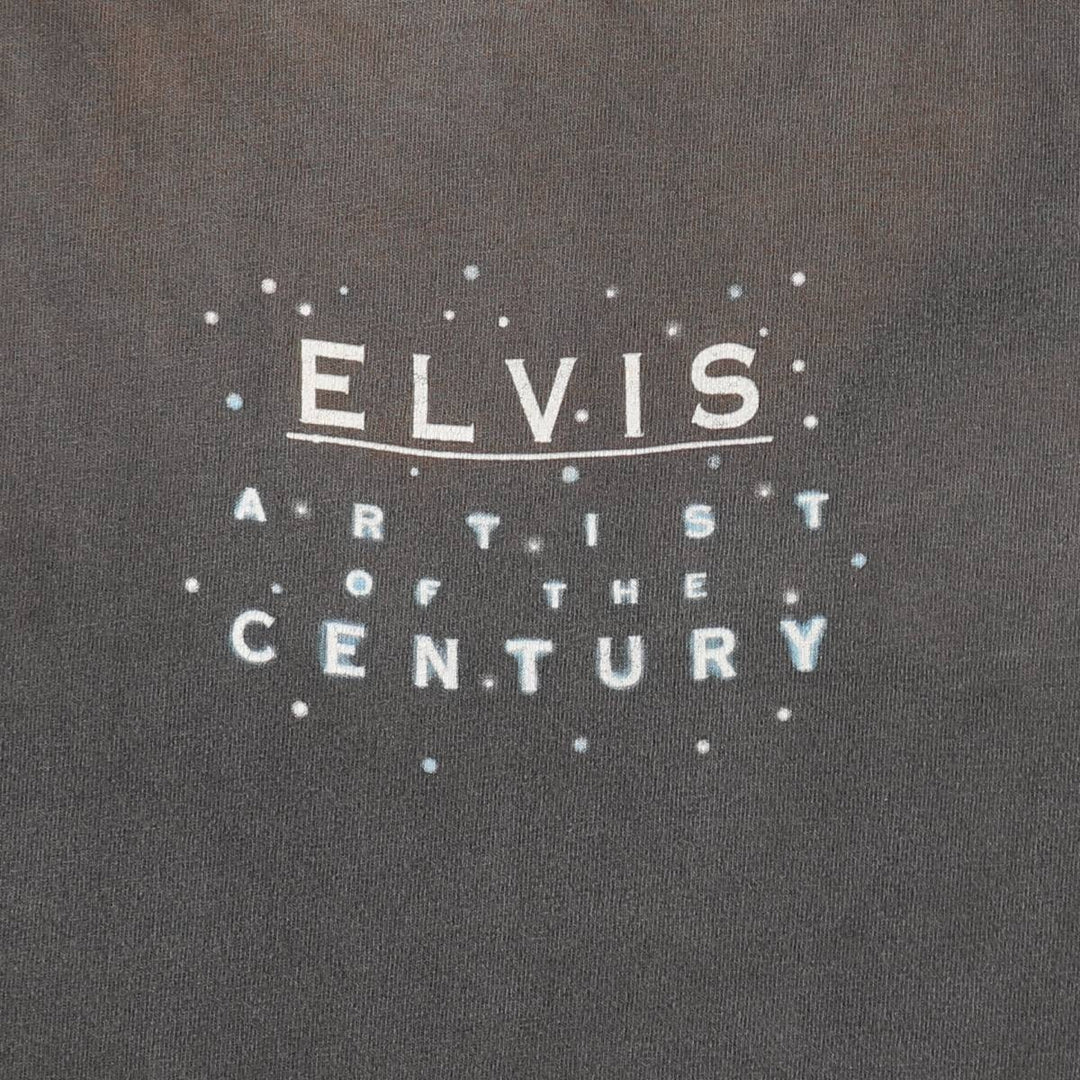 ELVIS PRESLEY Elvis Presley Band T-shirt Band T Men's XL equivalent cotton Charcoal Vintage Second Hand