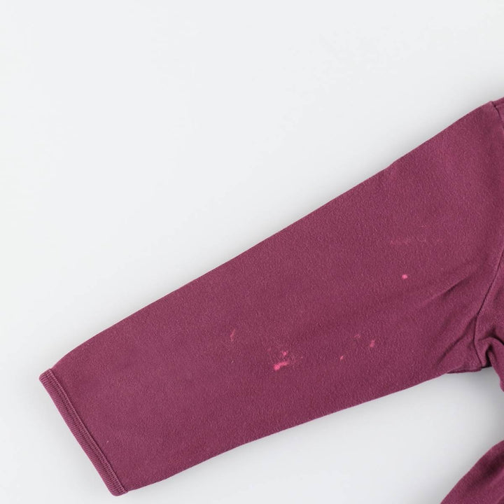 Harley-Davidson Tribal Motorcycle Slit Neck Long-Sleeve T-Shirt with Eyelets (Women's Size S) cotton Purple type red-purple Vintage Second Hand