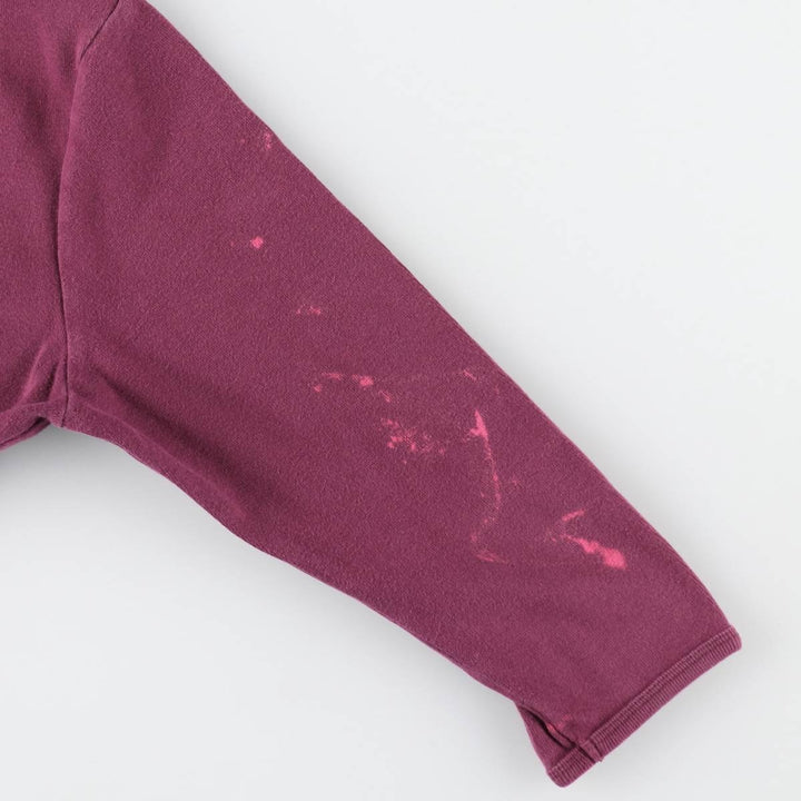 Harley-Davidson Tribal Motorcycle Slit Neck Long-Sleeve T-Shirt with Eyelets (Women's Size S) cotton Purple type red-purple Vintage Second Hand