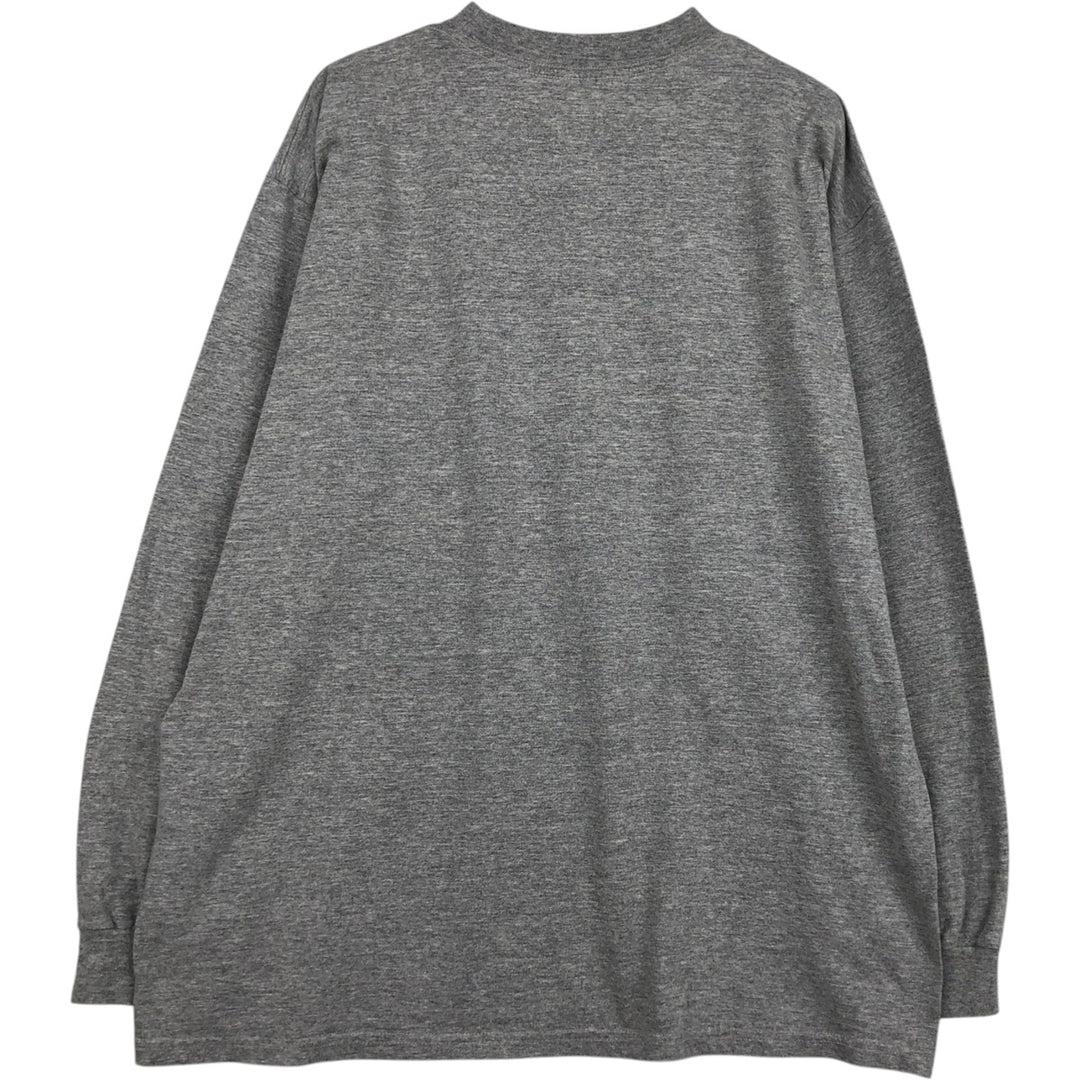 90'S Nike Center Logo Long-Sleeve T-Shirt, Men's Size L (Equivalent), Vintage cotton gray type Vintage Second Hand