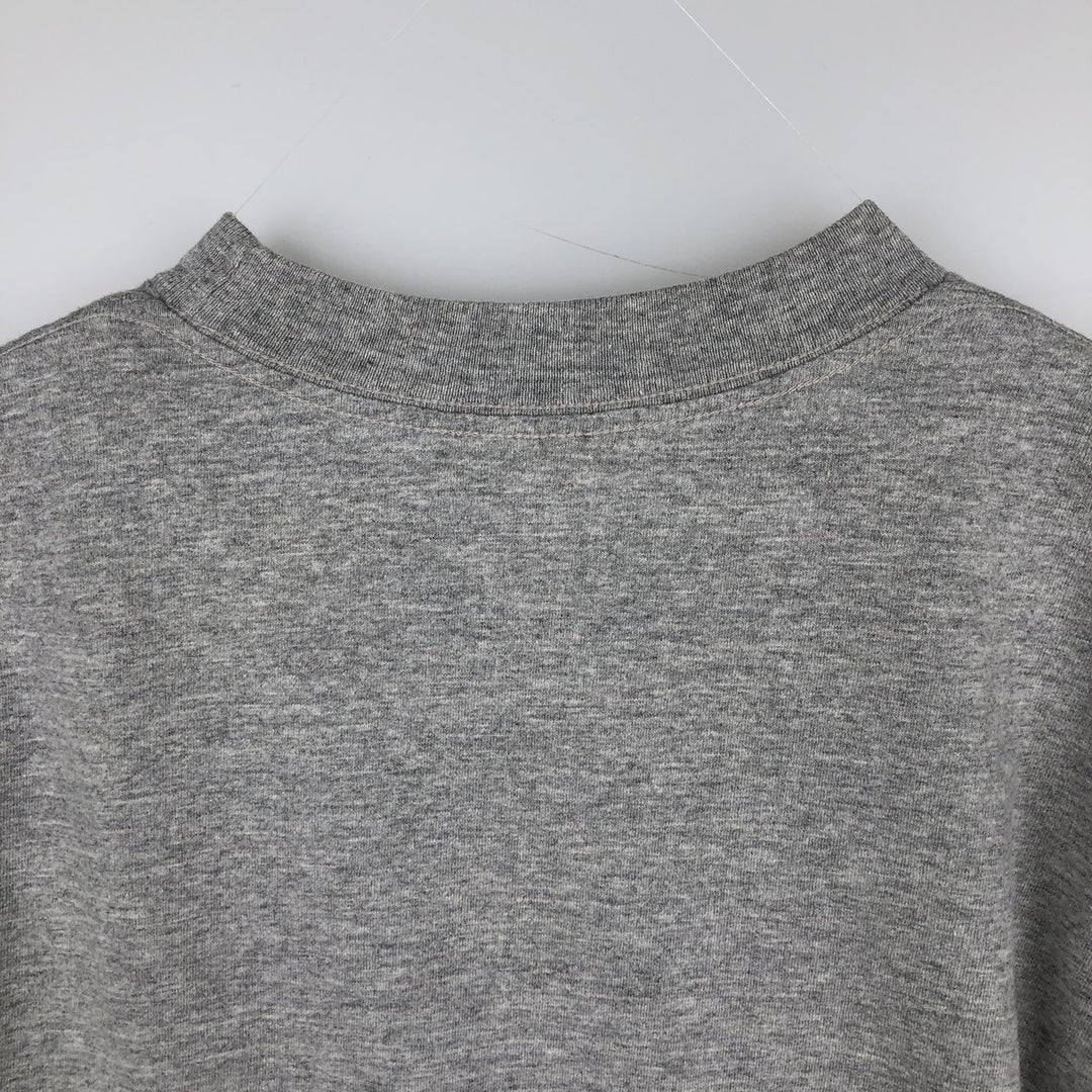 90'S Nike Center Logo Long-Sleeve T-Shirt, Men's Size L (Equivalent), Vintage cotton gray type Vintage Second Hand
