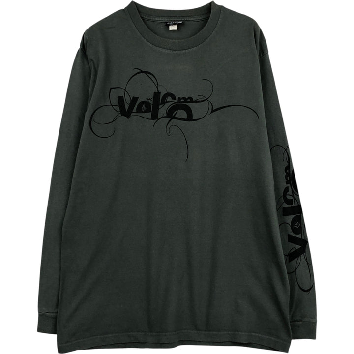 VOLCOM Long-Sleeve T-Shirt, Men's Size L (equivalent) unclear green type Vintage Second Hand