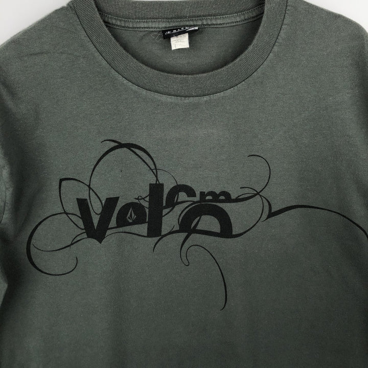 VOLCOM Long-Sleeve T-Shirt, Men's Size L (equivalent) unclear green type Vintage Second Hand