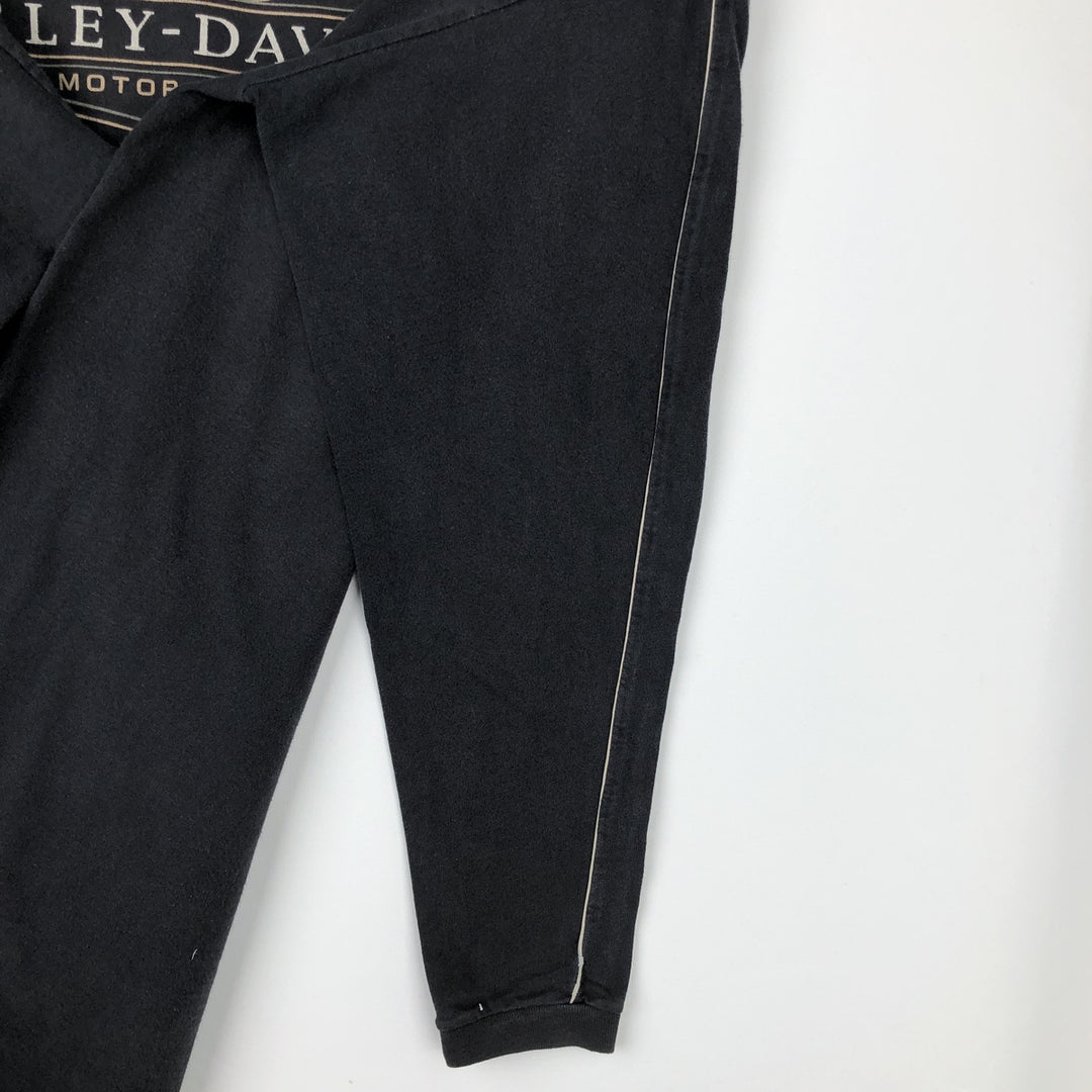 00'S Harley-Davidson Long Sleeve T-Shirt, Men's XL Size cotton black type Vintage Second Hand