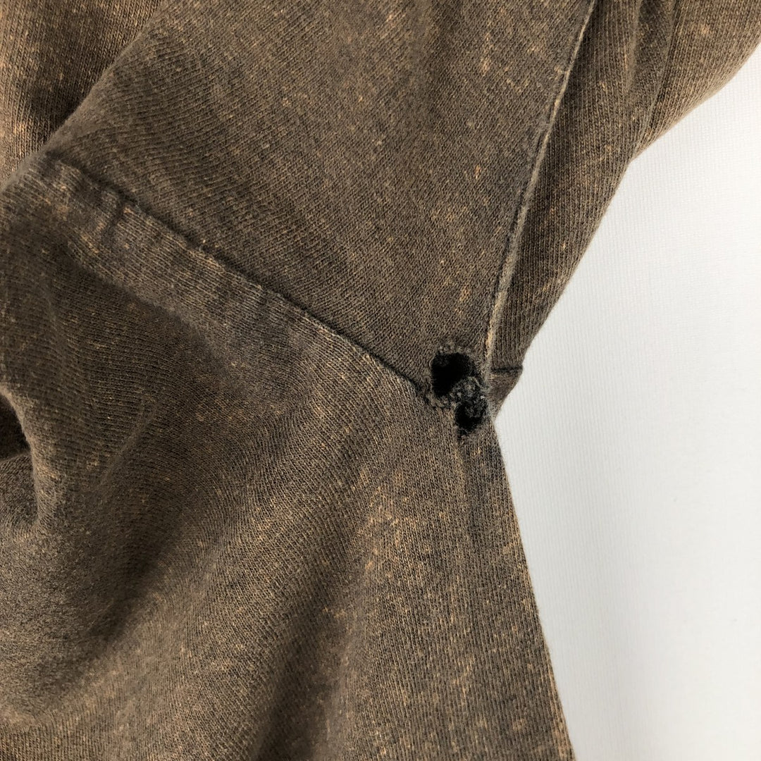 Hanes Heavyweight Long-Sleeve T-Shirt (Men's XL equivalent) cotton brown type Vintage Second Hand