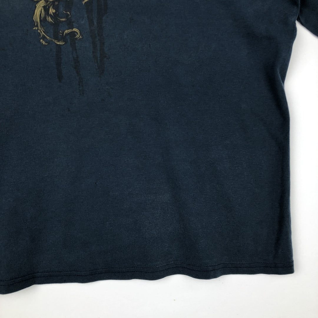 Harley-Davidson Long Sleeve T-Shirt Made in USA Men's XXL cotton Navy blue Vintage Second Hand