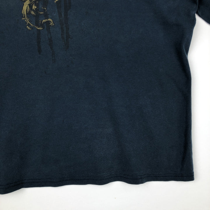Harley-Davidson Long Sleeve T-Shirt Made in USA Men's XXL cotton Navy blue Vintage Second Hand