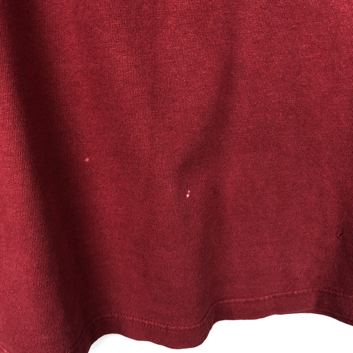 Harley-Davidson Skull Pattern Long T-shirt Made in USA Men's XXL unclear red type Vintage Second Hand