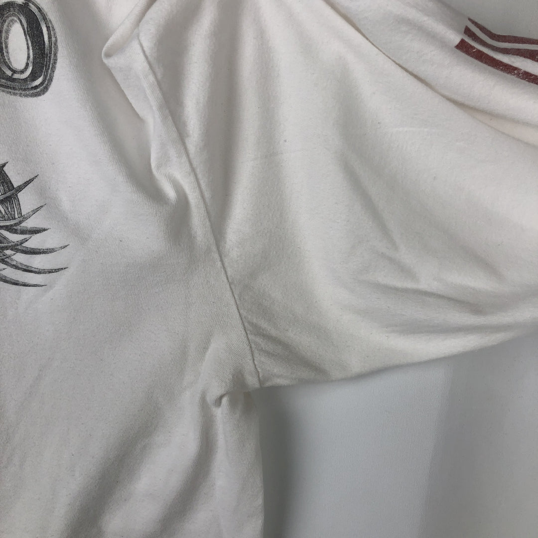 2000'S Harley-Davidson Eagle Pattern Long-Sleeve T-Shirt (Men's XXL equivalent) cotton white type Vintage Second Hand