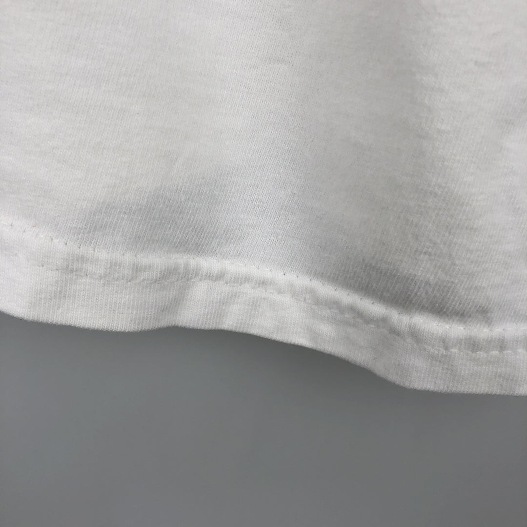 Harley-Davidson Eagle Pattern Long-Sleeve T-Shirt, Made in USA, Men's Size L (approx.) cotton white type Vintage Second Hand