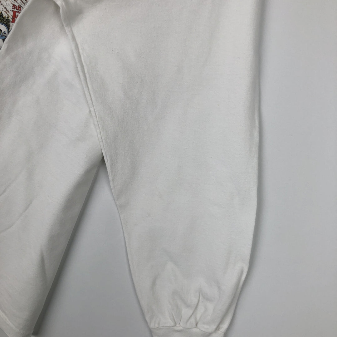 90'S Harley-Davidson Eagle Pattern Motorcycle Long-Sleeve T-Shirt, Made in USA, Men's XL (approx.) cotton white type Vintage Second Hand