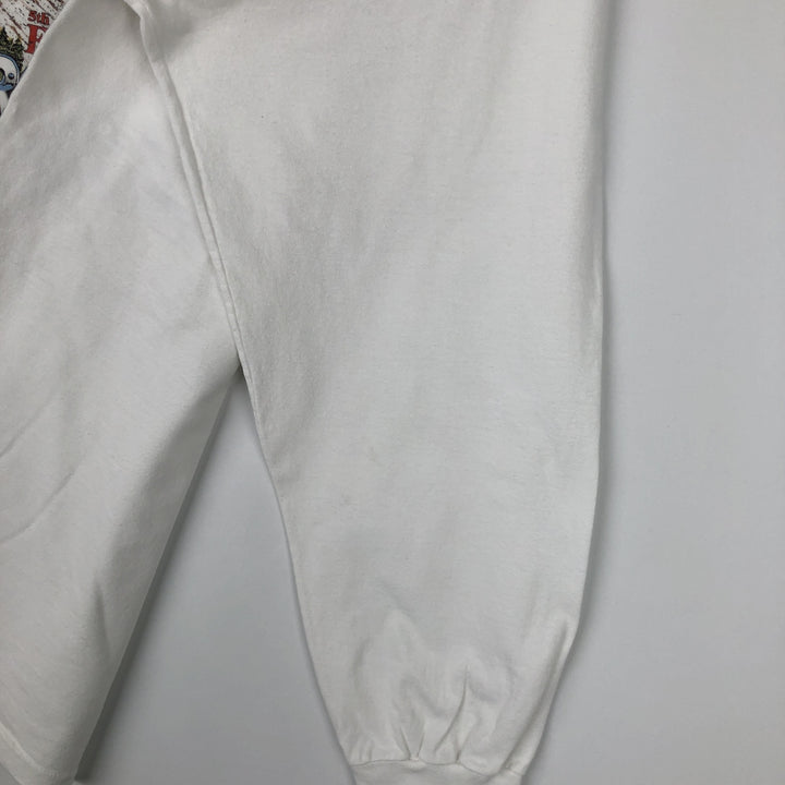 90'S Harley-Davidson Eagle Pattern Motorcycle Long-Sleeve T-Shirt, Made in USA, Men's XL (approx.) cotton white type Vintage Second Hand