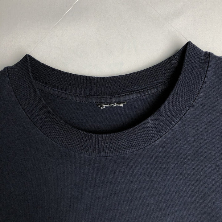 2000'S Harley-Davidson Eagle Pattern Tribal Motorcycle Long-Sleeve T-Shirt (Men's Size L) unclear navy blue type Vintage Second Hand