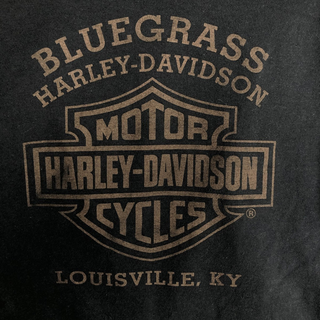 2000'S Harley-Davidson Motorcycle Long-Sleeve T-Shirt (Men's Size M) unclear black type Vintage Second Hand