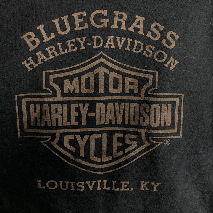 2000'S Harley-Davidson Motorcycle Long-Sleeve T-Shirt (Men's Size M) unclear black type Vintage Second Hand