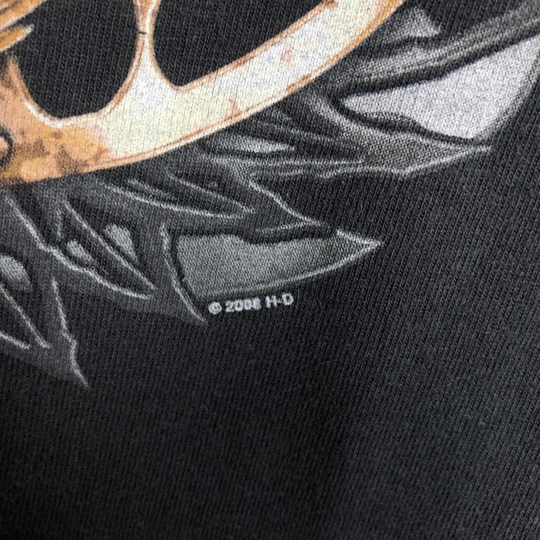 2000'S Harley-Davidson Motorcycle Long-Sleeve T-Shirt (Men's Size M) unclear black type Vintage Second Hand