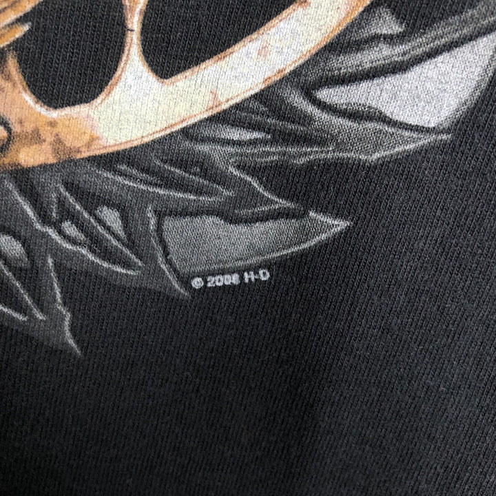 2000'S Harley-Davidson Motorcycle Long-Sleeve T-Shirt (Men's Size M) unclear black type Vintage Second Hand