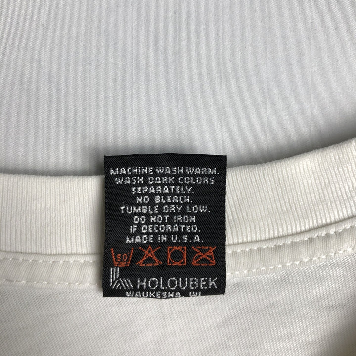 90'S Harley-Davidson Motorcycle Long-Sleeve T-Shirt, Made in USA, Men's XXL (approx.), Vintage cotton white type Vintage Second Hand