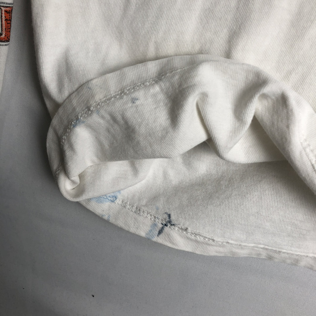 90'S Harley-Davidson Motorcycle Long-Sleeve T-Shirt, Made in USA, Men's XXL (approx.), Vintage cotton white type Vintage Second Hand