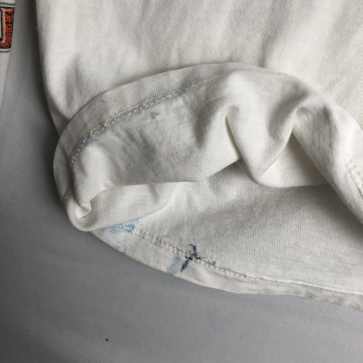 90'S Harley-Davidson Motorcycle Long-Sleeve T-Shirt, Made in USA, Men's XXL (approx.), Vintage cotton white type Vintage Second Hand