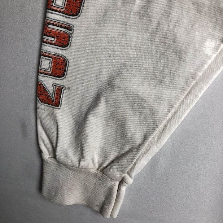 90'S Harley-Davidson Motorcycle Long-Sleeve T-Shirt, Made in USA, Men's XXL (approx.), Vintage cotton white type Vintage Second Hand