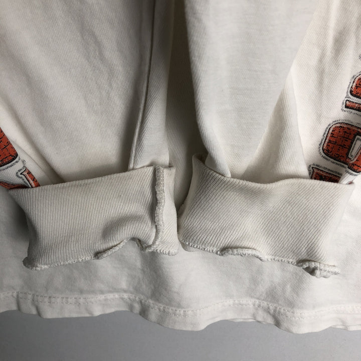 90'S Harley-Davidson Motorcycle Long-Sleeve T-Shirt, Made in USA, Men's XXL (approx.), Vintage cotton white type Vintage Second Hand