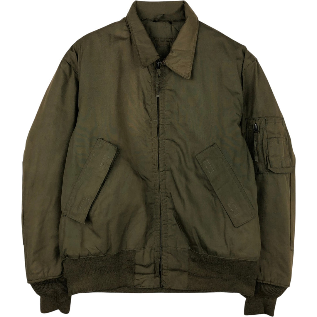 Genuine US military issue CVC Nomex tanker jacket, padded, military style, men's size L equivalent, vintage. unclear Khaki type Vintage Second Hand