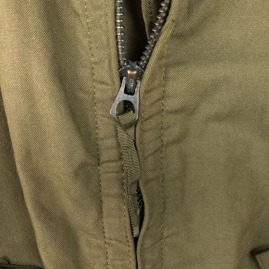 Genuine US military issue CVC Nomex tanker jacket, padded, military style, men's size L equivalent, vintage. unclear Khaki type Vintage Second Hand