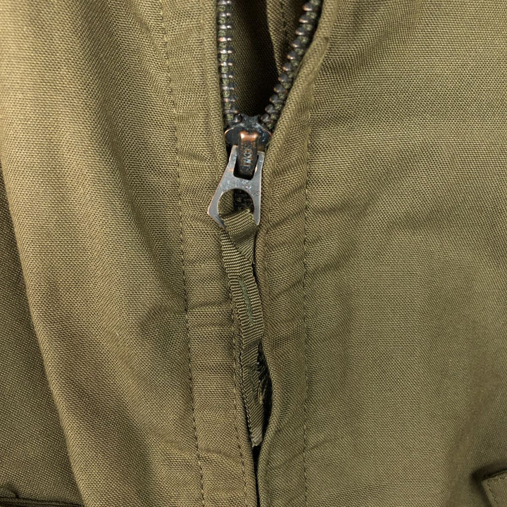 Genuine US military issue CVC Nomex tanker jacket, padded, military style, men's size L equivalent, vintage. unclear Khaki type Vintage Second Hand