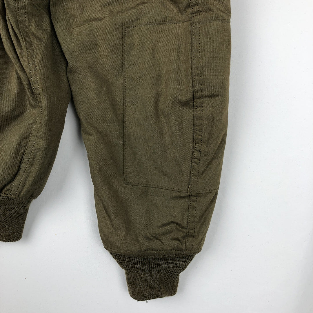 Genuine US military issue CVC Nomex tanker jacket, padded, military style, men's size L equivalent, vintage. unclear Khaki type Vintage Second Hand