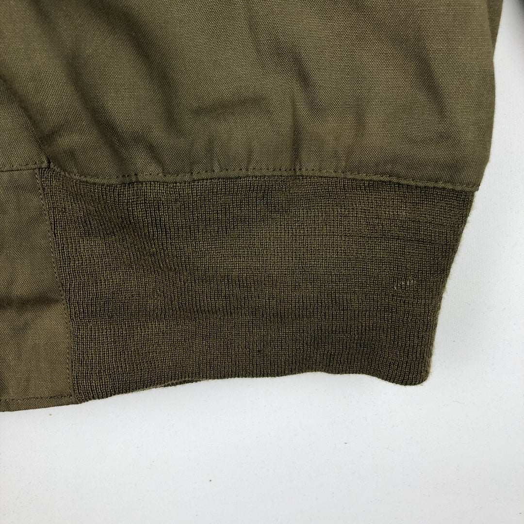 Genuine US military issue CVC Nomex tanker jacket, padded, military style, men's size L equivalent, vintage. unclear Khaki type Vintage Second Hand