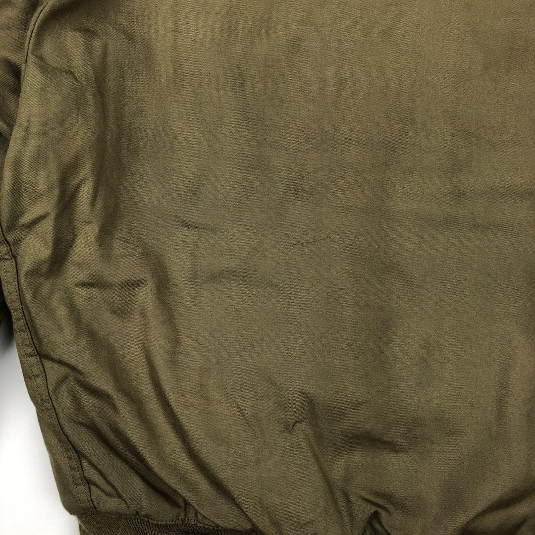 Genuine US military issue CVC Nomex tanker jacket, padded, military style, men's size L equivalent, vintage. unclear Khaki type Vintage Second Hand