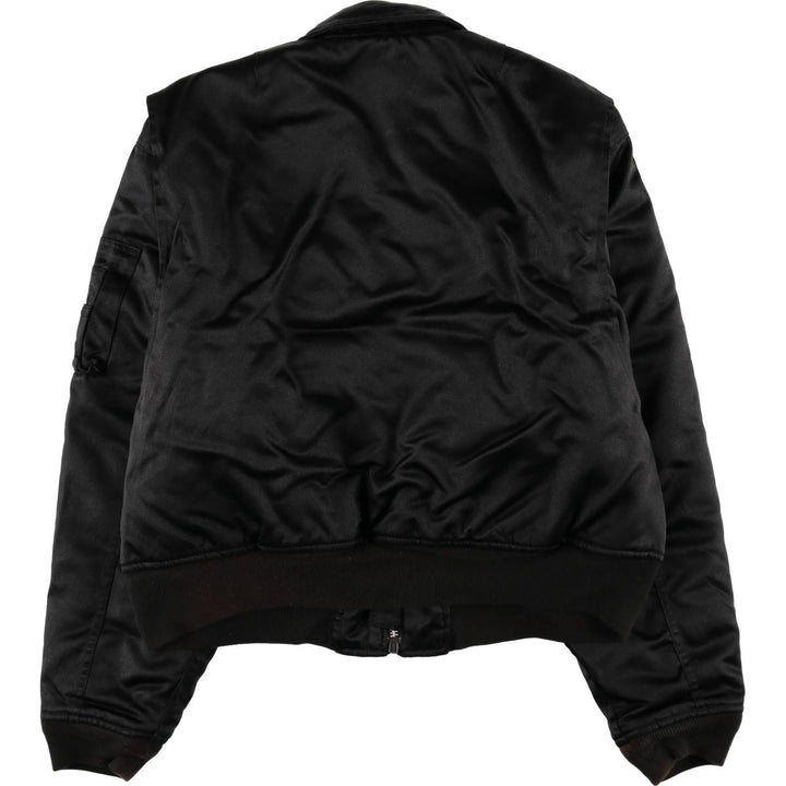 Civilian Schott CWU-R padded military flight jacket, men's size XL Nylon black type Vintage Second Hand