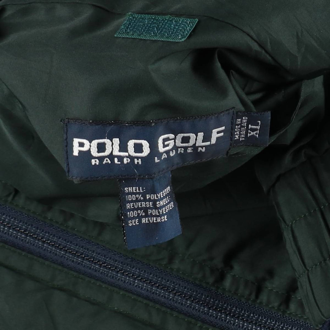 Ralph Lauren POLO GOLF Reversible Fleece Vest, Men's Size XL (approx.) polyester green type Vintage Second Hand