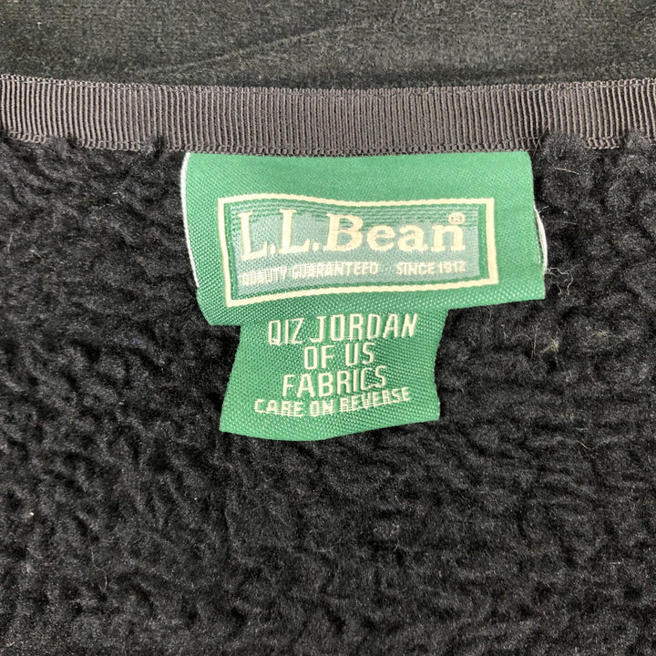 90s-00'S LLBean Fleece Vest, Men's Size L (approx.), Vintage polyester black type Vintage Second Hand