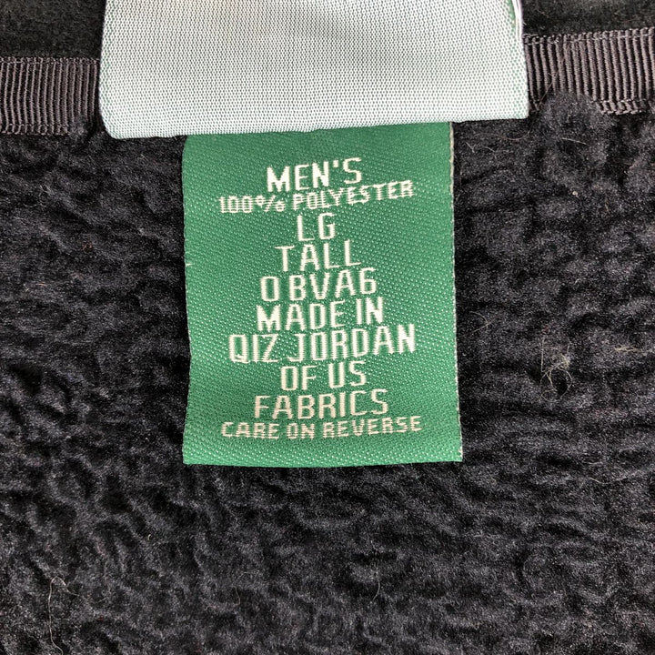 90s-00'S LLBean Fleece Vest, Men's Size L (approx.), Vintage polyester black type Vintage Second Hand