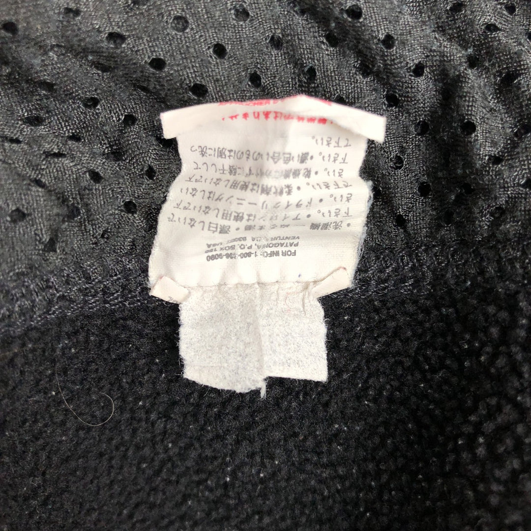 ~2000'S Patagonia SYNCHILLA Fleece Vest, Made in USA, Men's Size M (approx.) polyester black type Vintage Second Hand