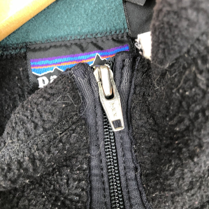 ~2000'S Patagonia fleece vest, made in USA, men's size S (approx.) polyester black type Vintage Second Hand
