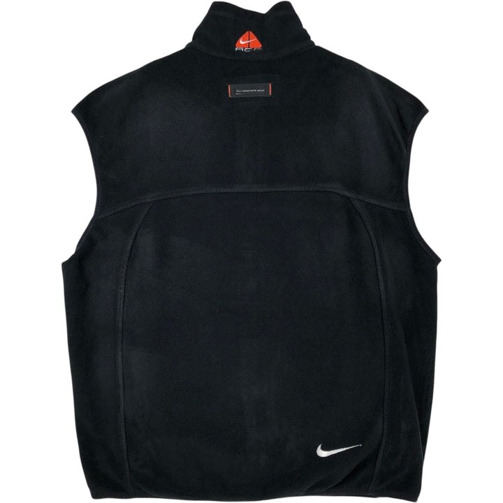 90'S Nike ACG Thermal Layer 2 Fleece Vest, Men's Size XL (approx.), Vintage polyester black type Vintage Second Hand