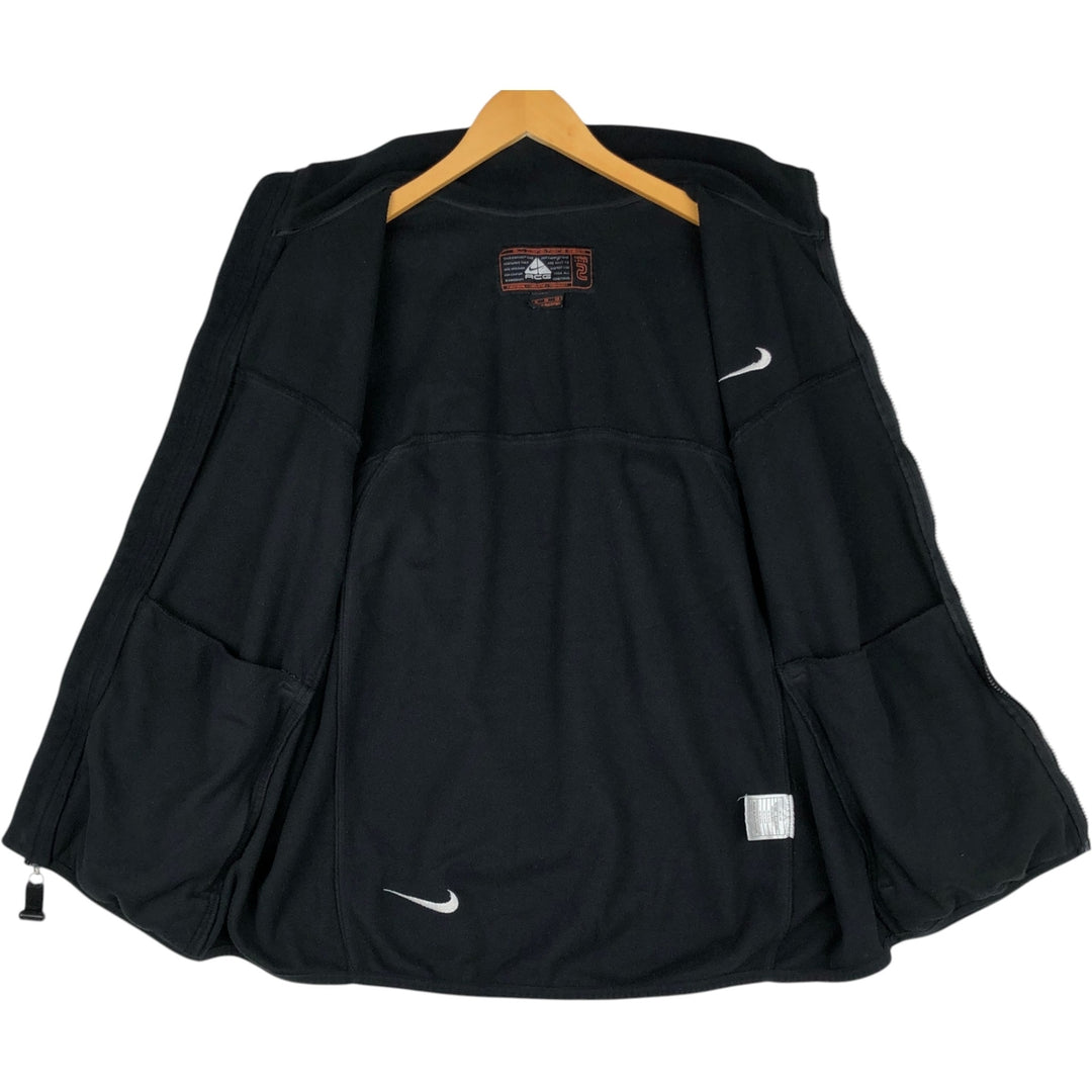 90'S Nike ACG Thermal Layer 2 Fleece Vest, Men's Size XL (approx.), Vintage polyester black type Vintage Second Hand