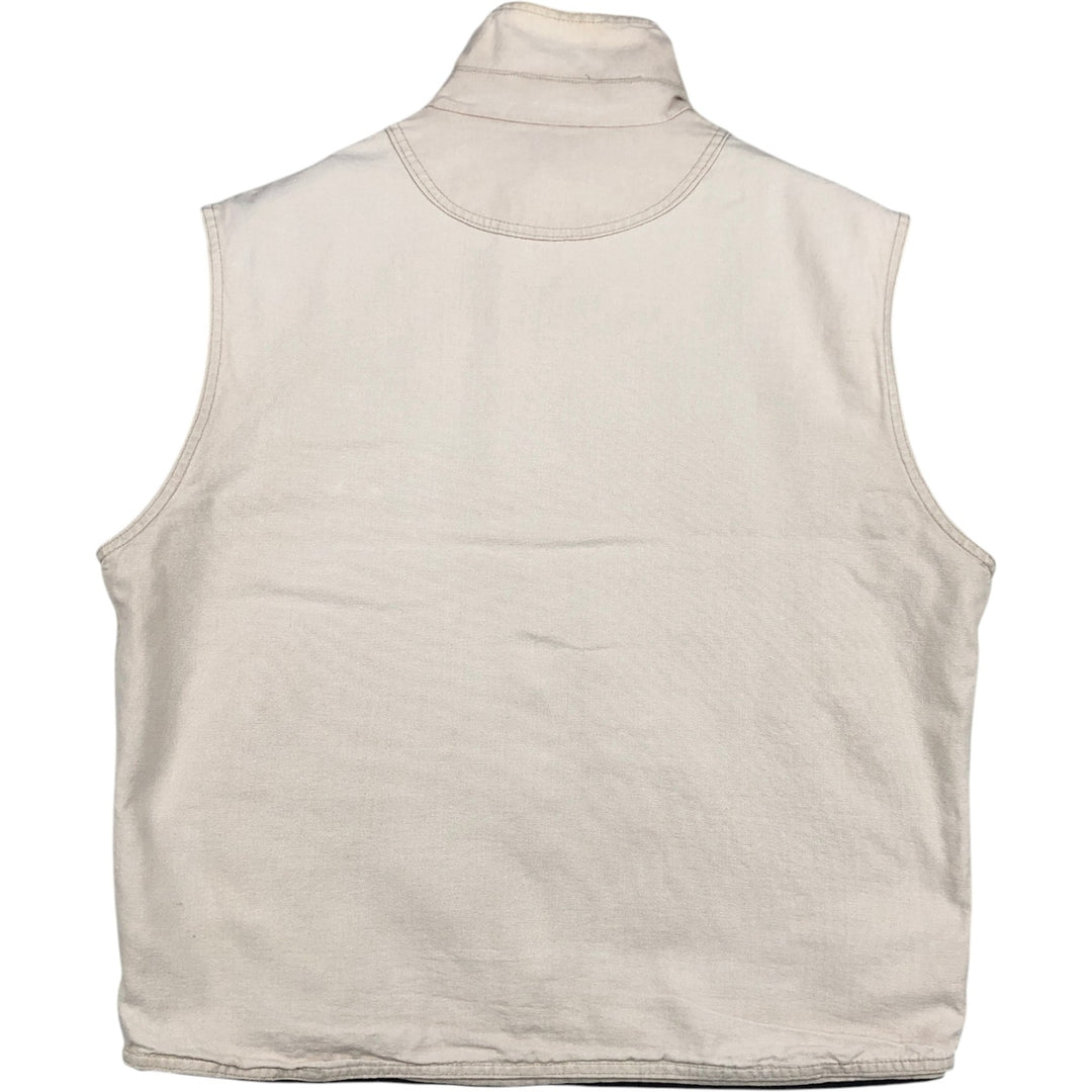 Vintage 1990'S KAVU Duck Vest, Made in USA, Men's Size L cotton Beige type Vintage Second Hand