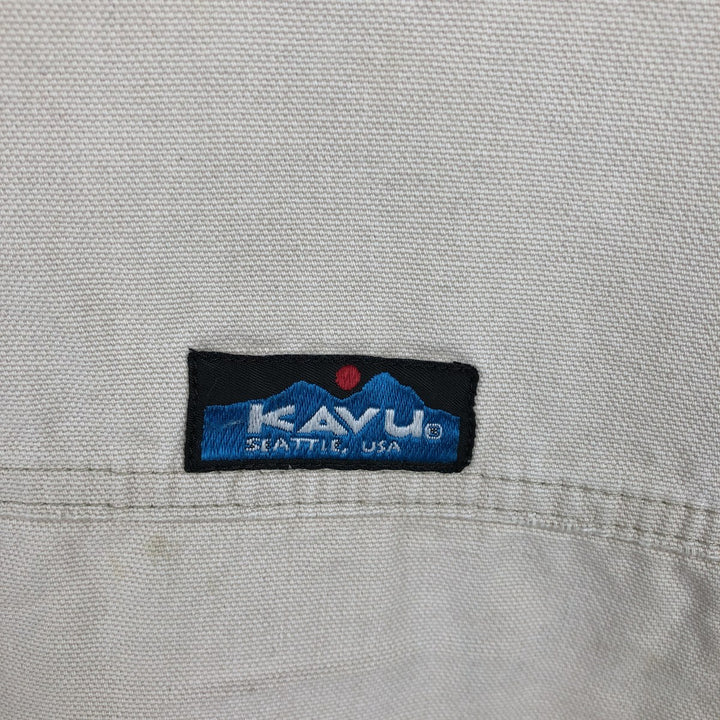 Vintage 1990'S KAVU Duck Vest, Made in USA, Men's Size L cotton Beige type Vintage Second Hand