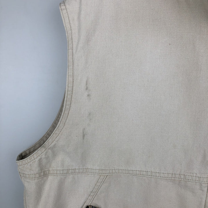 Vintage 1990'S KAVU Duck Vest, Made in USA, Men's Size L cotton Beige type Vintage Second Hand